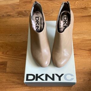 DKNY Tan Ankle Booties